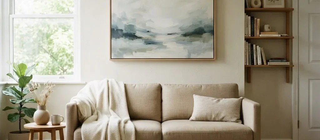 Large Canvas Art in Small Living Rooms: What Really Works